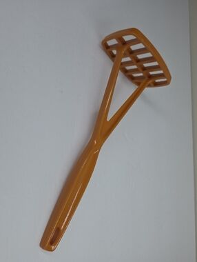 Vtg Foley Orange Nylon Plastic Potato Vegetable Fruit Masher Handheld Manual